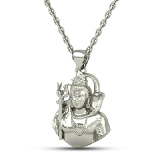 24K -3.2GM Yellow Gold Lord Shiv Locket Pendant For Men and Women