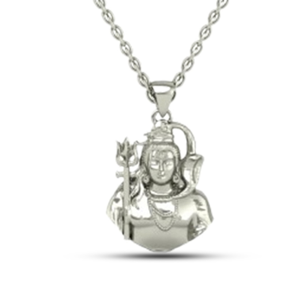 24K -3.2GM Yellow Gold Lord Shiv Locket Pendant For Men and Women