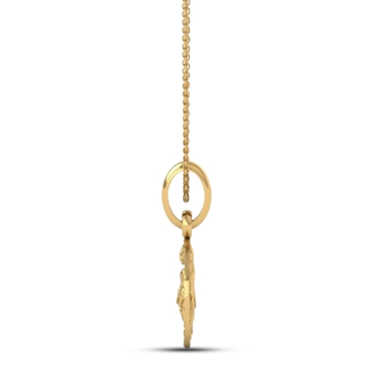 24K-2.2GM Yellow Gold Lord Mata Rani Locket Pendant For Men and Women