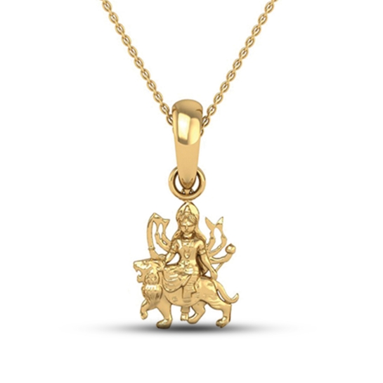 24K-2.2GM Yellow Gold Lord Mata Rani Locket Pendant For Men and Women