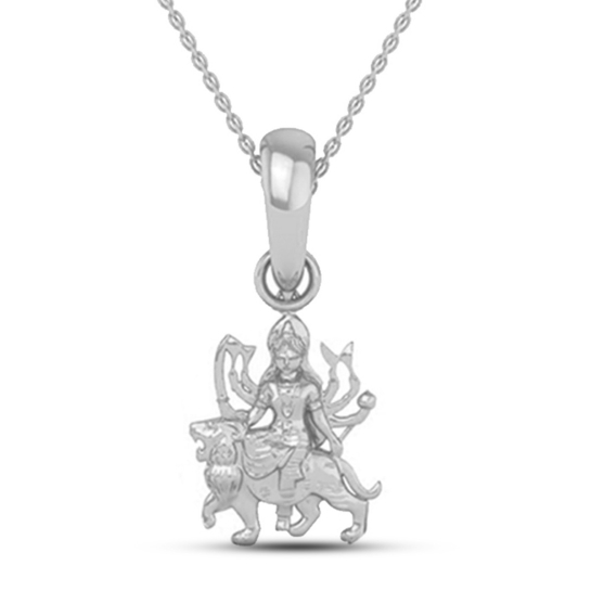 24K-3.2GM Yellow Gold Lord Mata Rani Locket Pendant For Men and Women