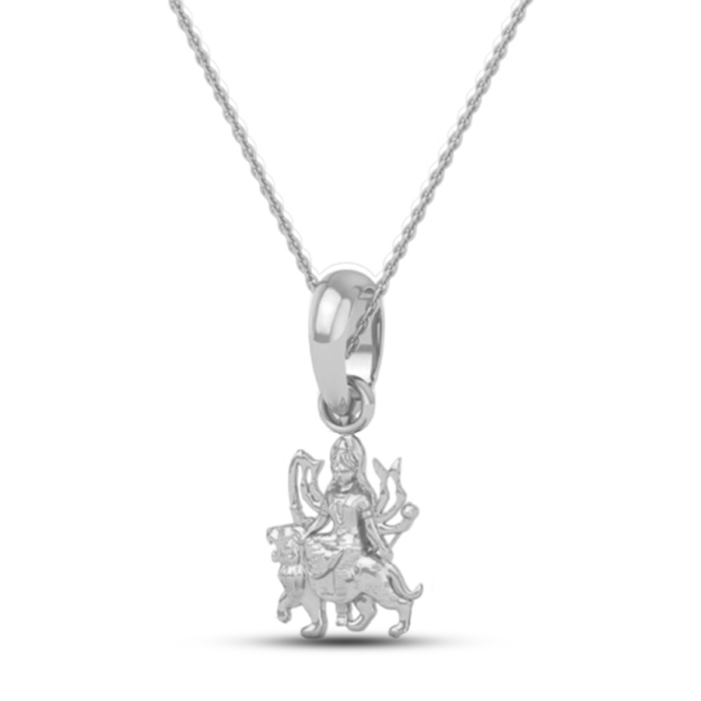 24K-3.2GM Yellow Gold Lord Mata Rani Locket Pendant For Men and Women