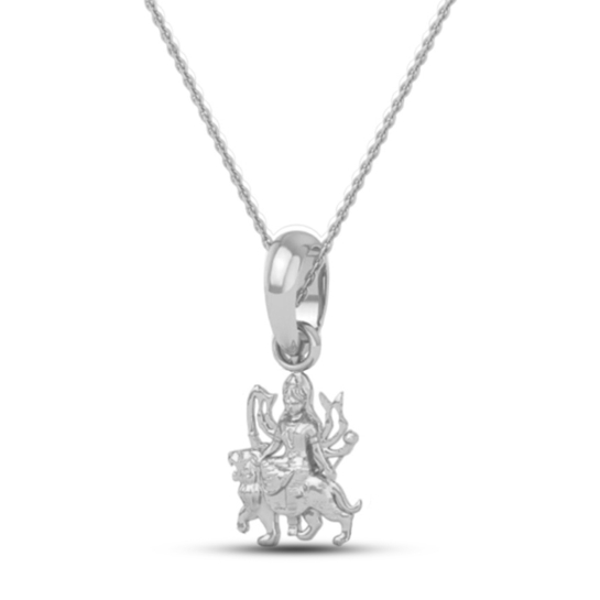 24K-3.2GM Yellow Gold Lord Mata Rani Locket Pendant For Men and Women