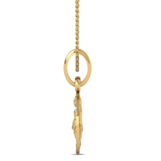 24K-5.2GM Yellow Gold Lord Mata Rani Locket Pendant For Men and Women