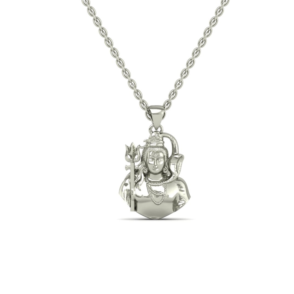 22k-1.6GM Yellow Gold Lord Shiv Locket Pendant For Men and Women