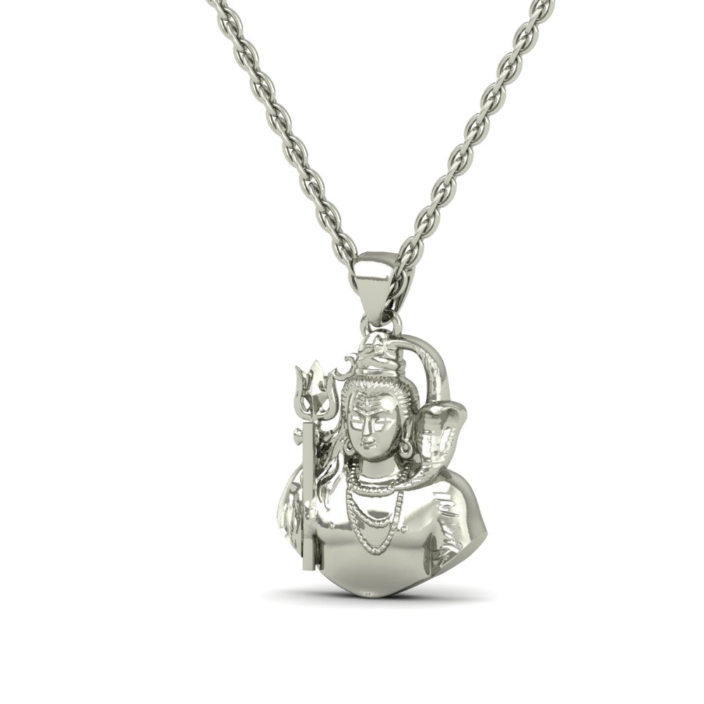 22k-1.6GM Yellow Gold Lord Shiv Locket Pendant For Men and Women
