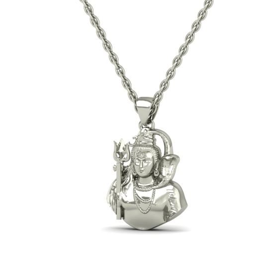 22k-1.6GM Yellow Gold Lord Shiv Locket Pendant For Men and Women