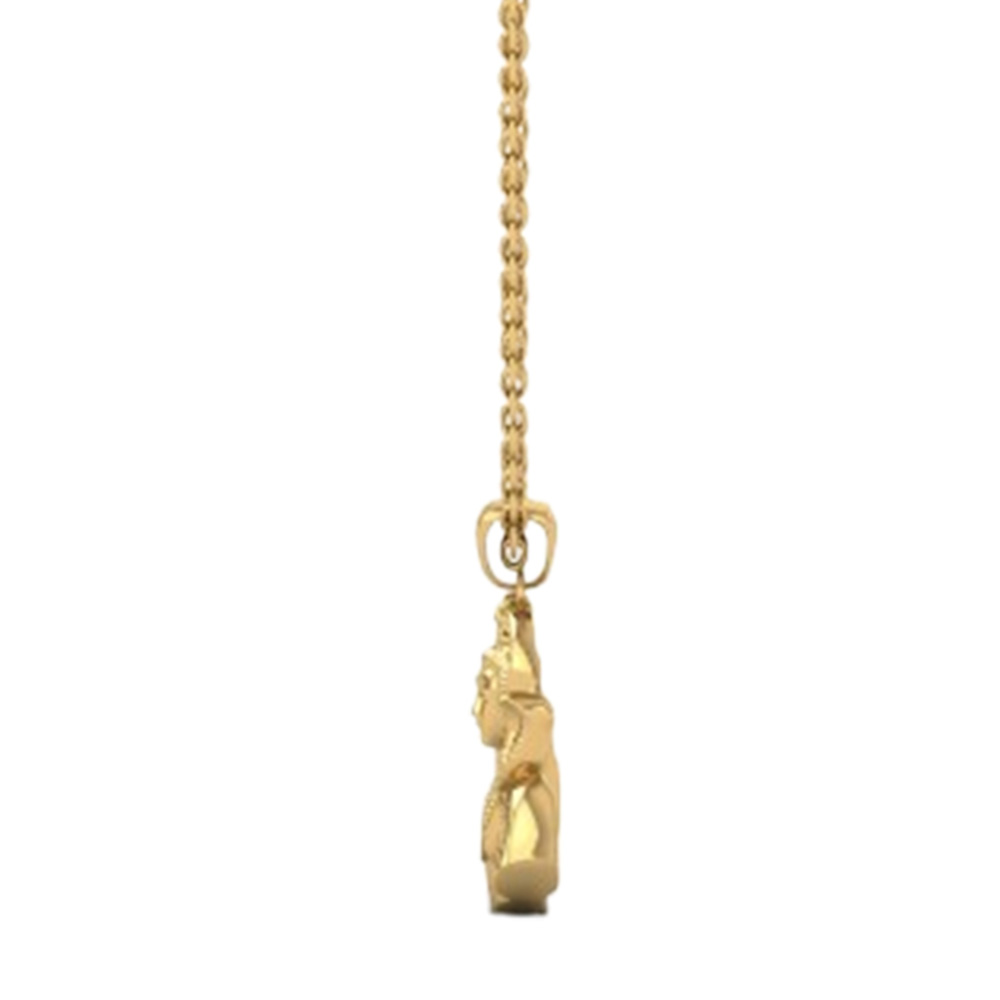 24K-2.2GM Yellow Gold Lord Shiv Locket Pendant For Men and Women