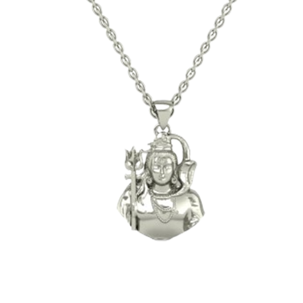 24K-2.2GM Yellow Gold Lord Shiv Locket Pendant For Men and Women