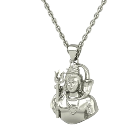 24K-2.2GM Yellow Gold Lord Shiv Locket Pendant For Men and Women