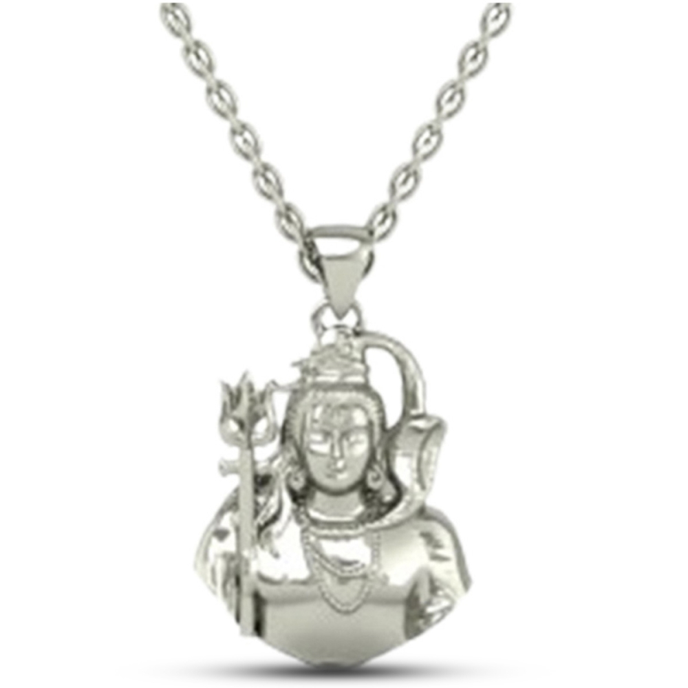 18K-5.2GM Yellow Gold Lord Shiv Locket Pendant For Men and Women