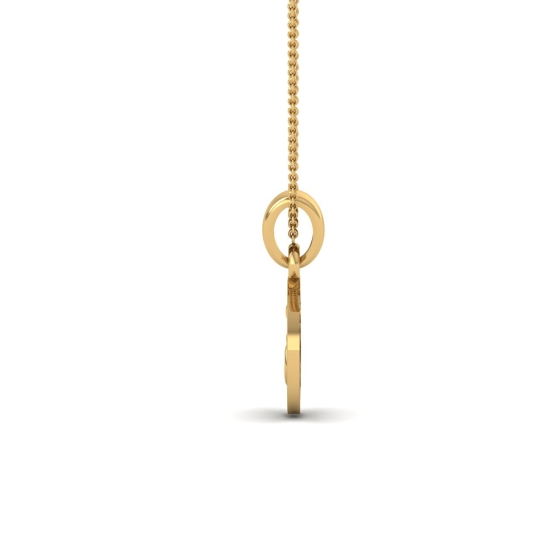 DISHIS 24KT (995) 2.2GM Yellow Gold OM Locket Pendant For Men and Women