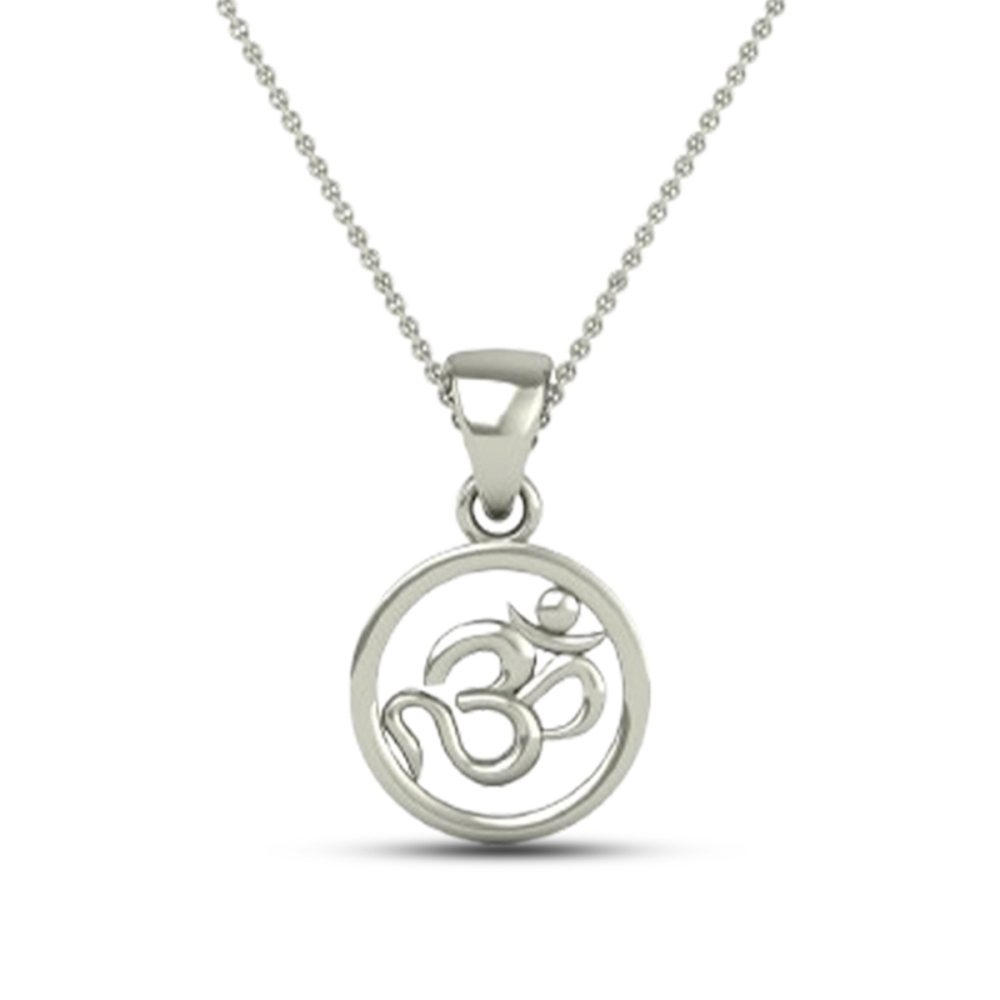 DISHIS 24KT (995) 3.2GM Yellow Gold OM Locket Pendant For Men and Women