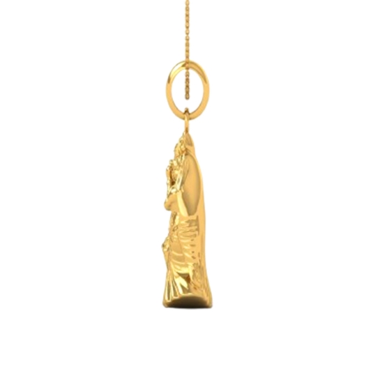 24K-3.2GM Yellow Gold Lord Radhe Krishna Locket Pendant For Men and Women