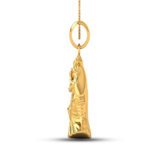 18K-2.2GM Yellow Gold Radhe Krishna Locket Pendant for Men and Women