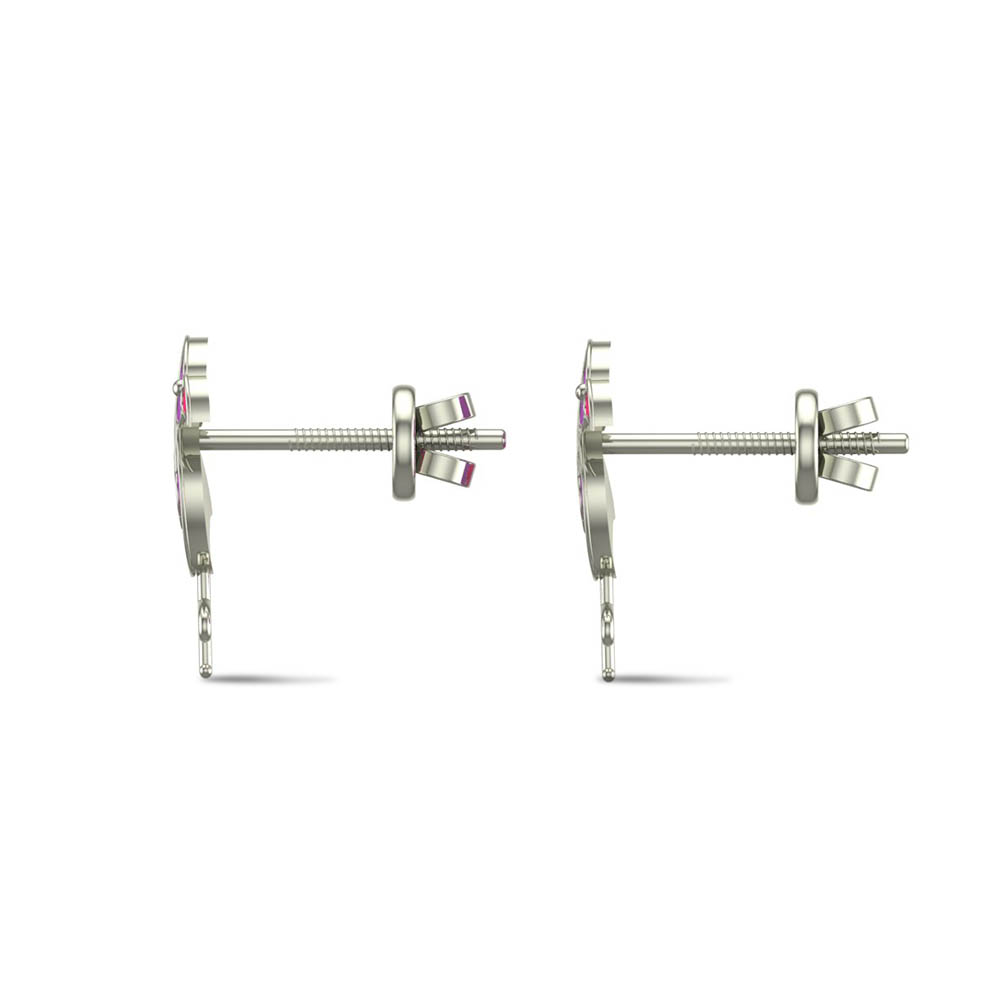 Flamingo Fun Gold Earrings