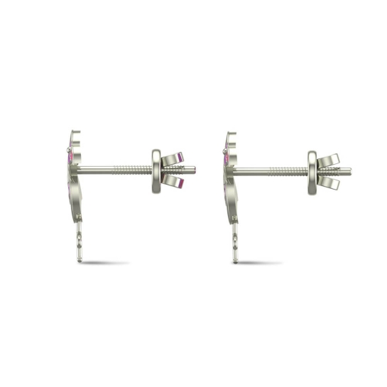 Flamingo Fun Gold Earrings