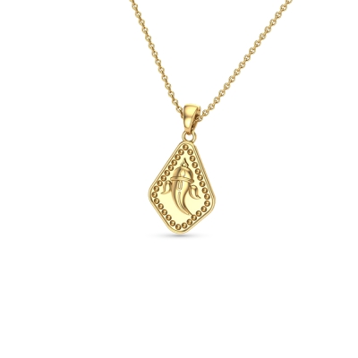 Divine Ganesha Gold Pendant