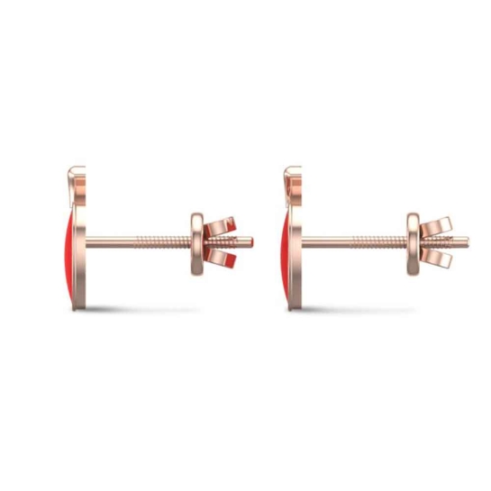 Red Apple Earrings