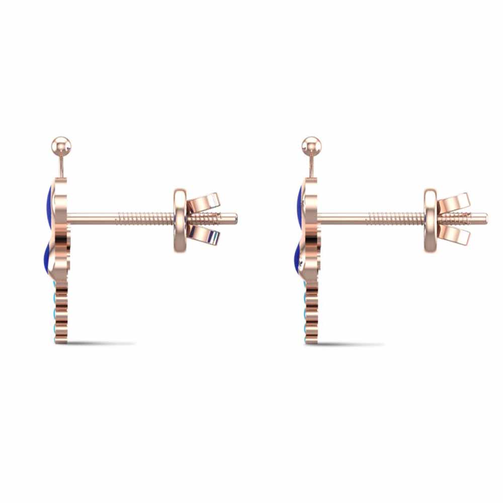 Sapphire Flutter Earing
