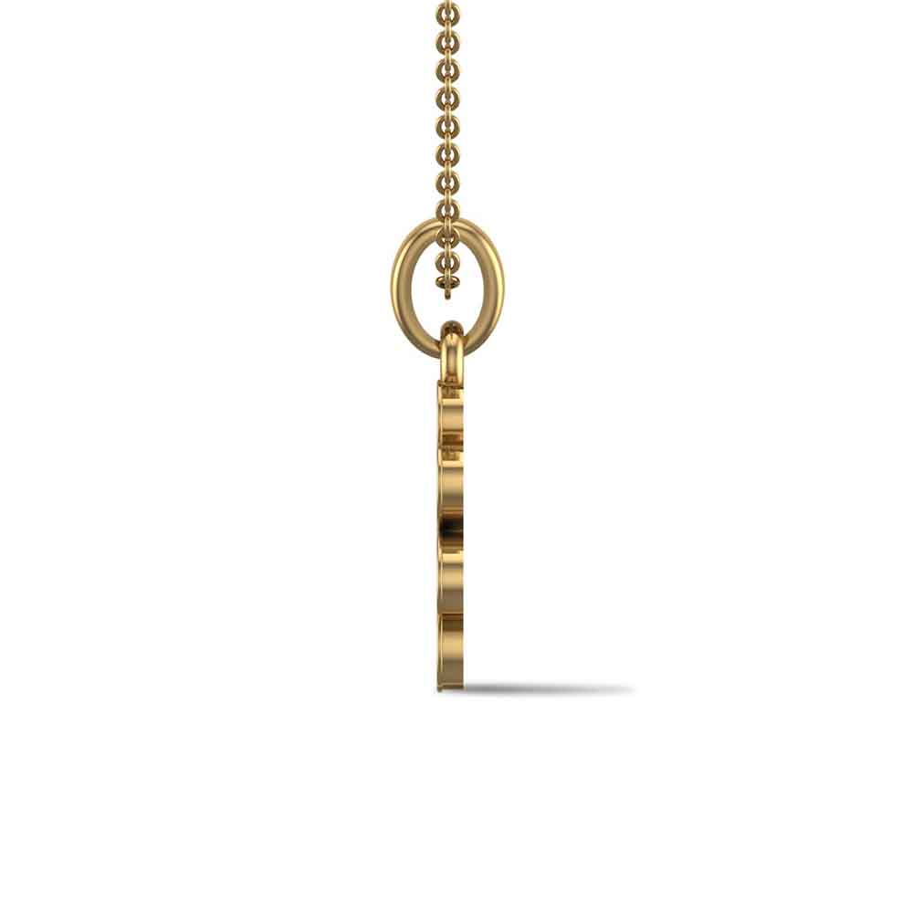 Rosy Bloom Gold Pendant