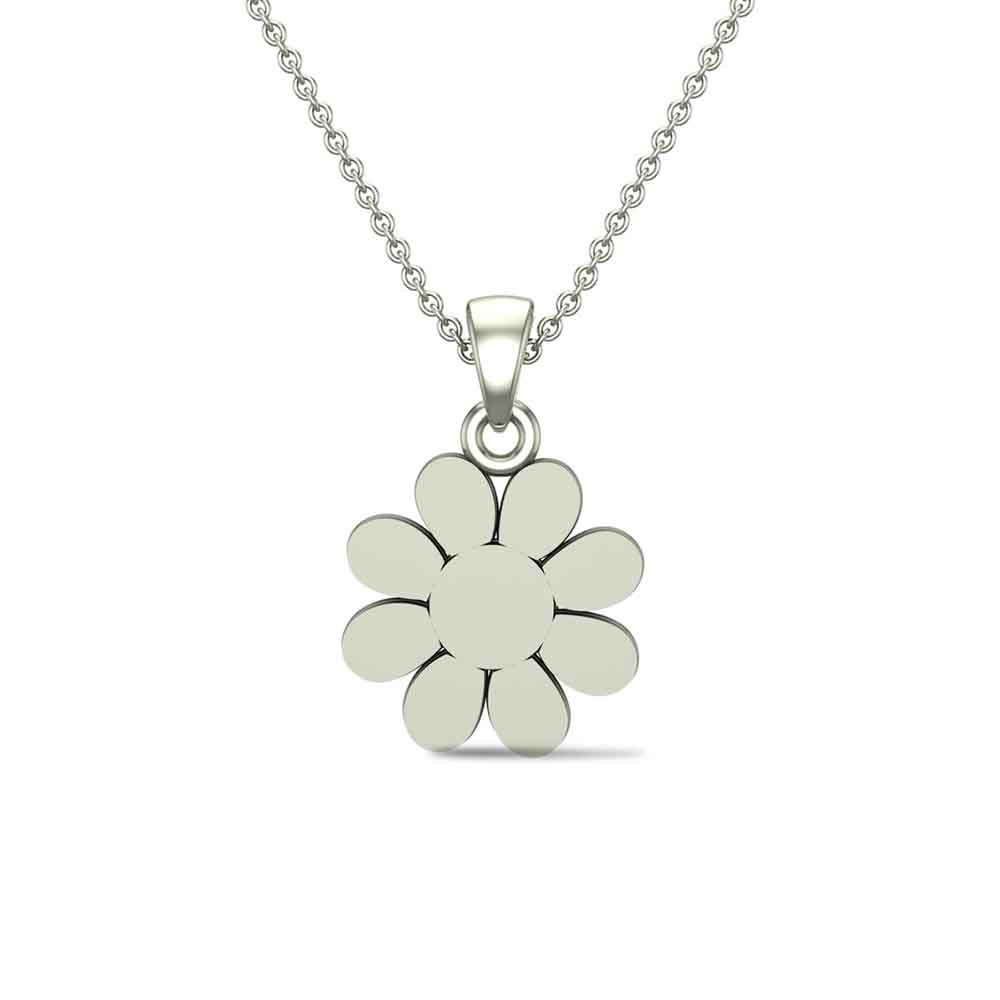 Rosy Bloom Gold Pendant