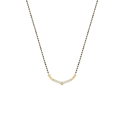 Crystal Weave V-Mangalsutra