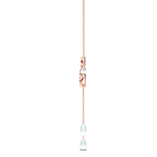 Golden Blossom Drop Necklace 