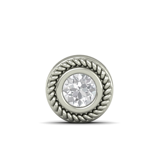 Golden Rope Diamond Stud For Men's