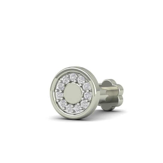 Sparkle Circle Diamond Earring For Men's