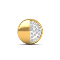 Half-Moon Diamond Stud For Men's