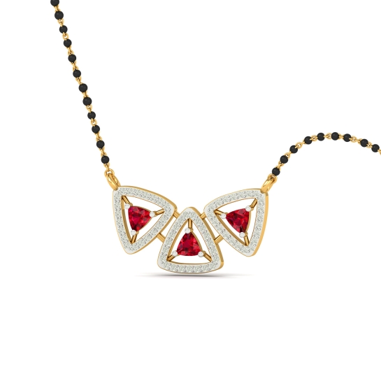 Trinity Spark Diamond Mangalsutra For Women's 