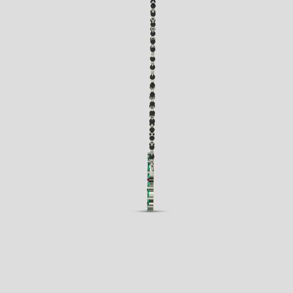 Emerald Blossom Mangalsutra-1