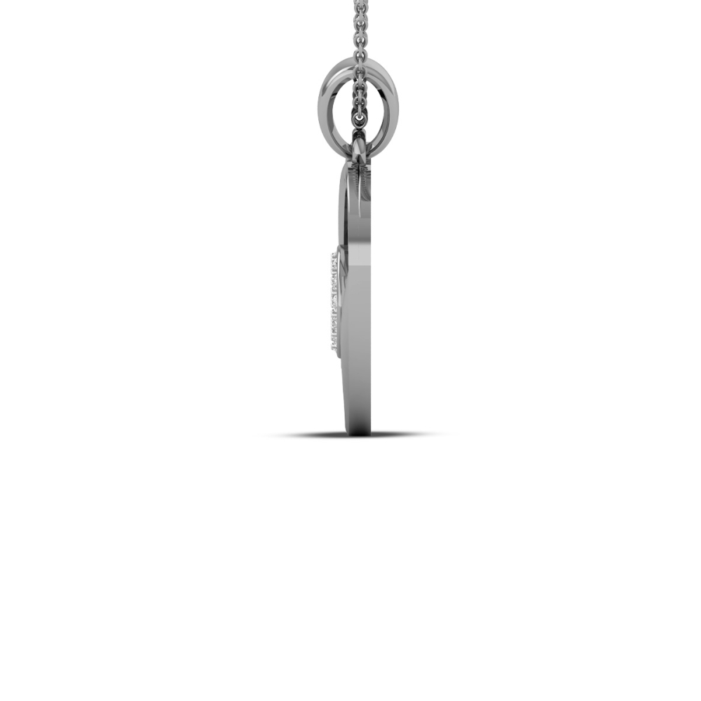 18K/14K Eternal Heart Gold Diamond Pendant For Women's 