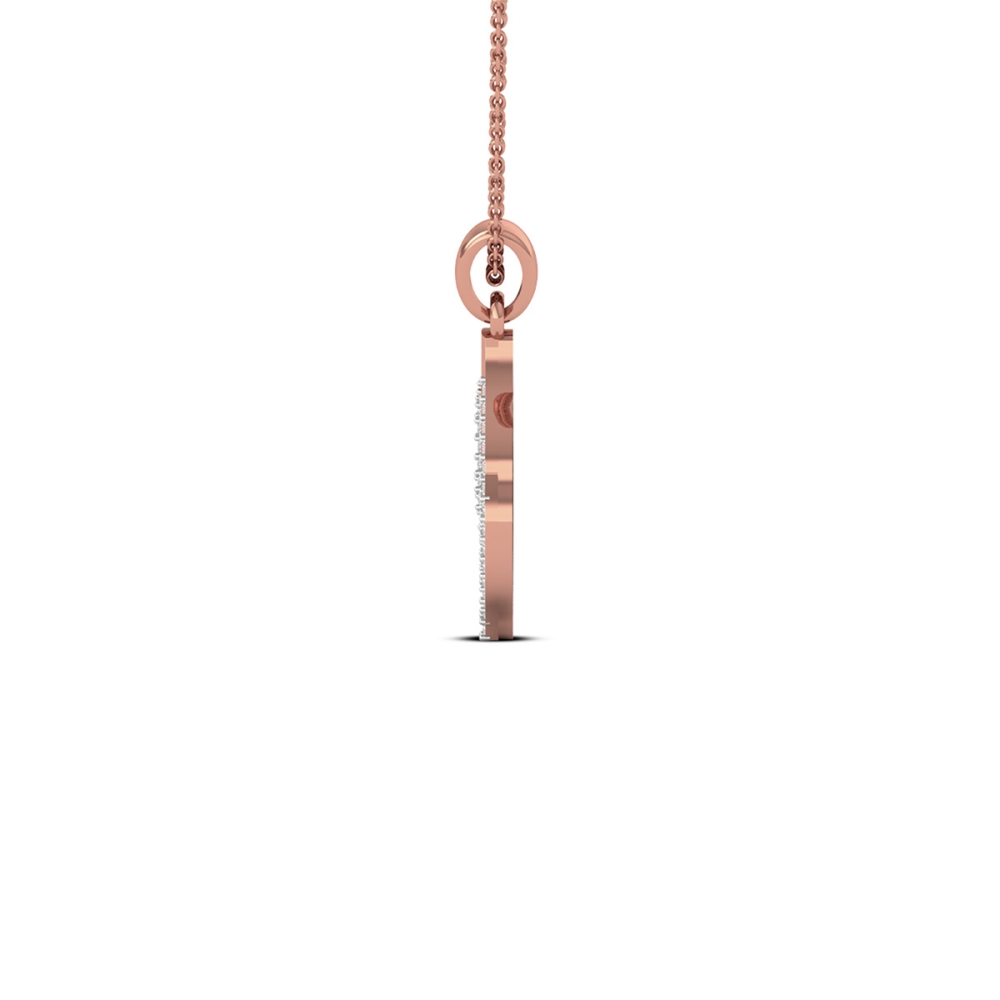 18K/14K Elegant Dual Tone Leaf Pendant Necklace For Women