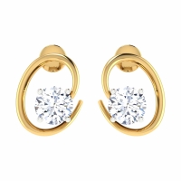 Qanna Gold Stud Earring Qanna Gold Stud Earring
