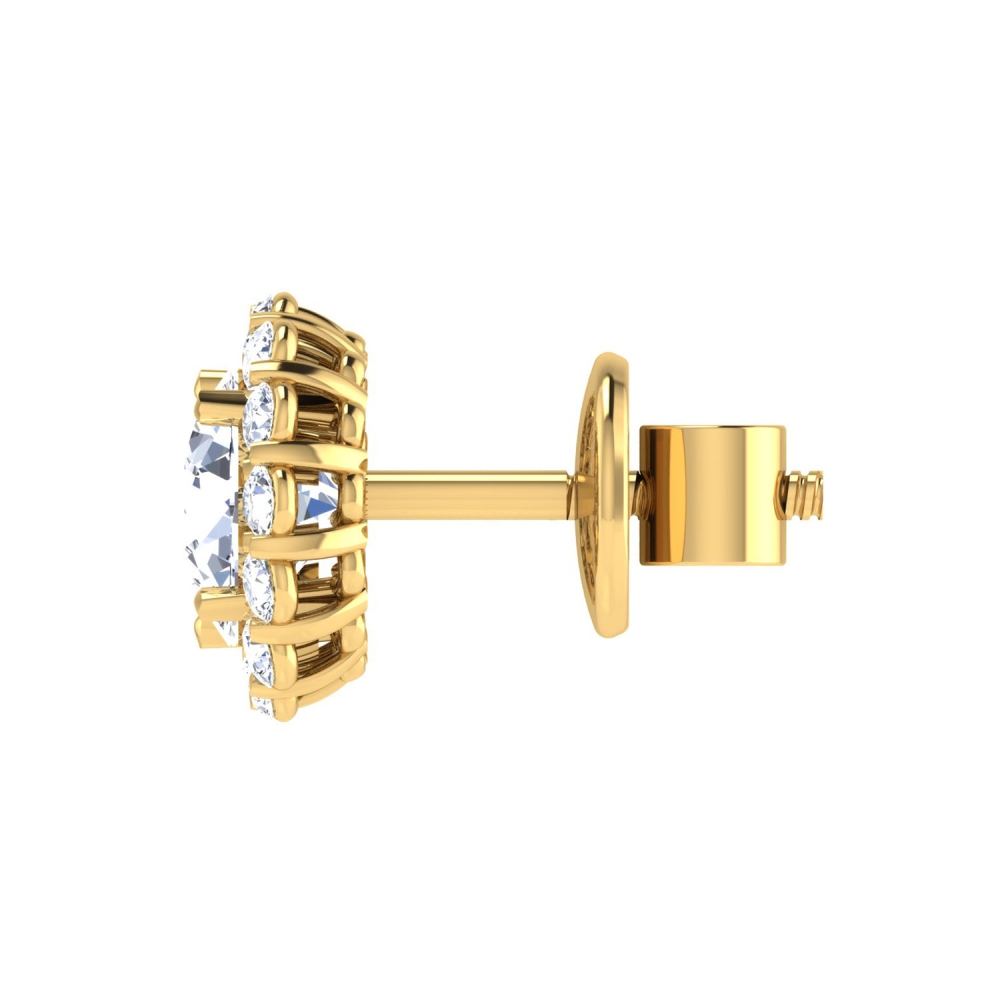 Quirina Gold Stud Earring