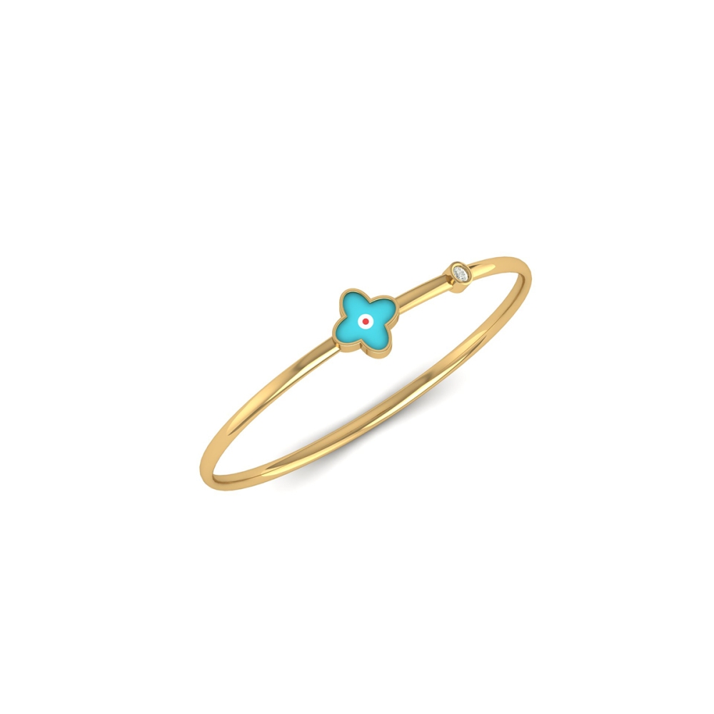 The Indraneel Blossom Diamond Bangle 