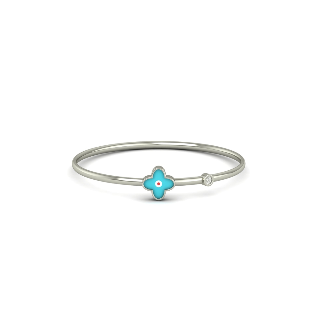 The Indraneel Blossom Diamond Bangle 