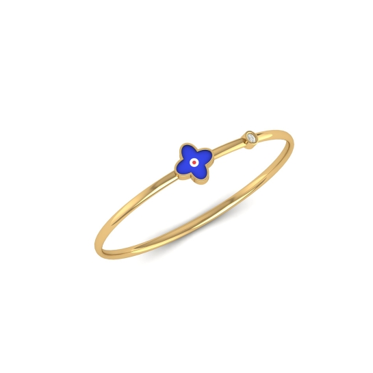 Pushpanjali Blue Charm Diamond Bangle 
