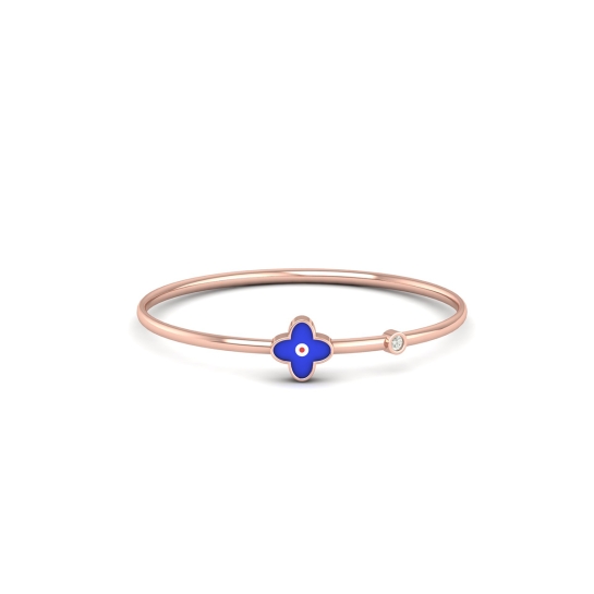 Pushpanjali Blue Charm Diamond Bangle 