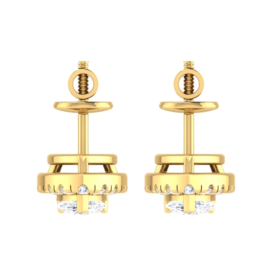 Quincy Gold Stud Earring