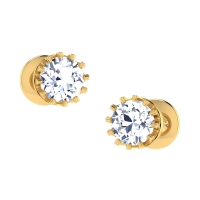 Qureshi Gold Stud Earring Qureshi Gold Stud Earring