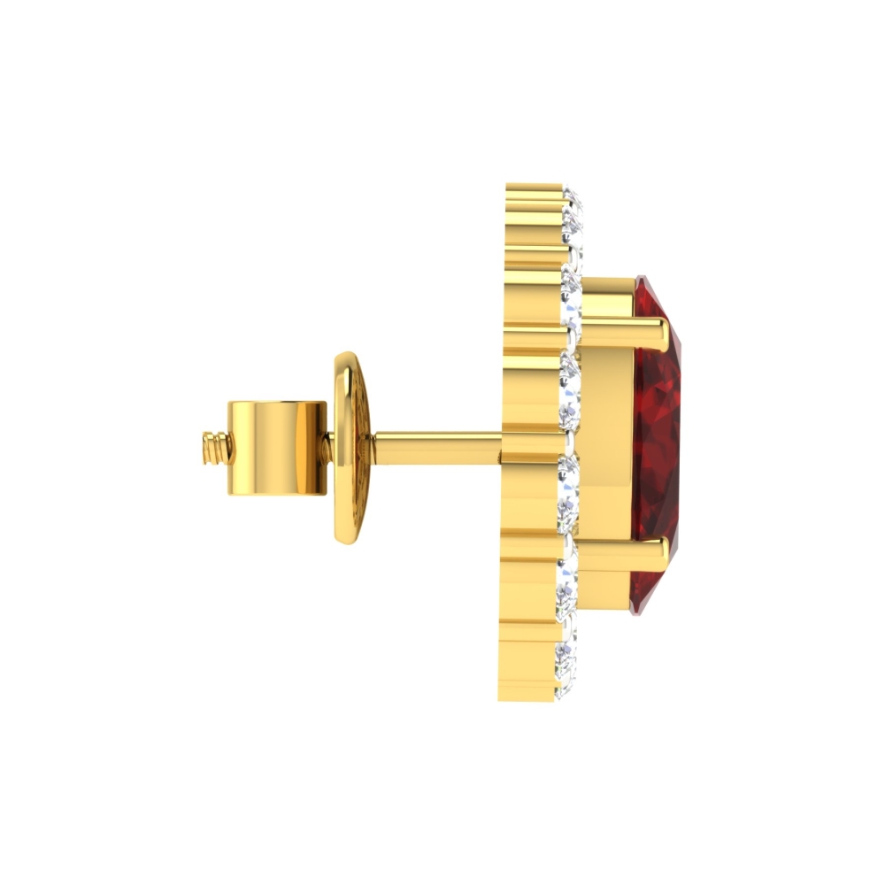 Qushi Gold Stud Earring