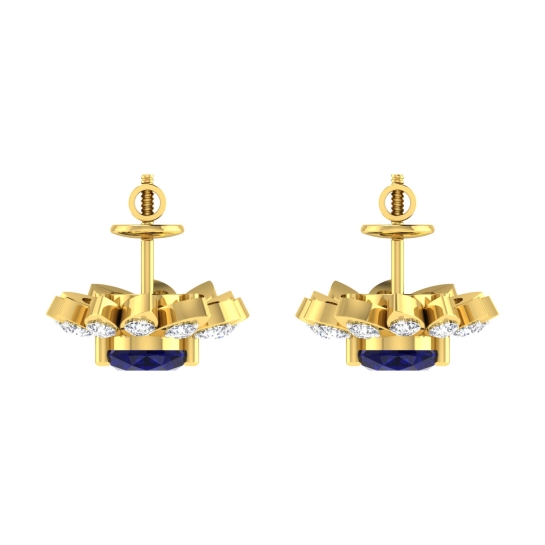 Queezi Gold Stud Earring