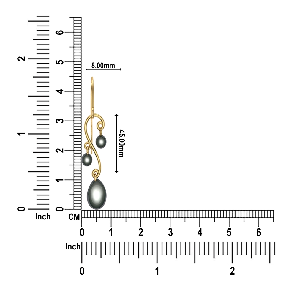Kylie Pearl Gold Drop Earrings Design for daily use 