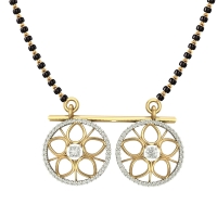 Tanuja yellow gold & diamond mangalsutra Tanuja yellow gold & diamond mangalsutra