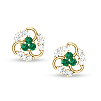 Meenu Emerald Stud E&hellip;