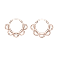 Ferosh Rose Gold Hoop Earrings Ferosh Rose Gold Hoop Earrings