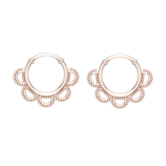 Ferosh Yellow Gold Hoop Earrings